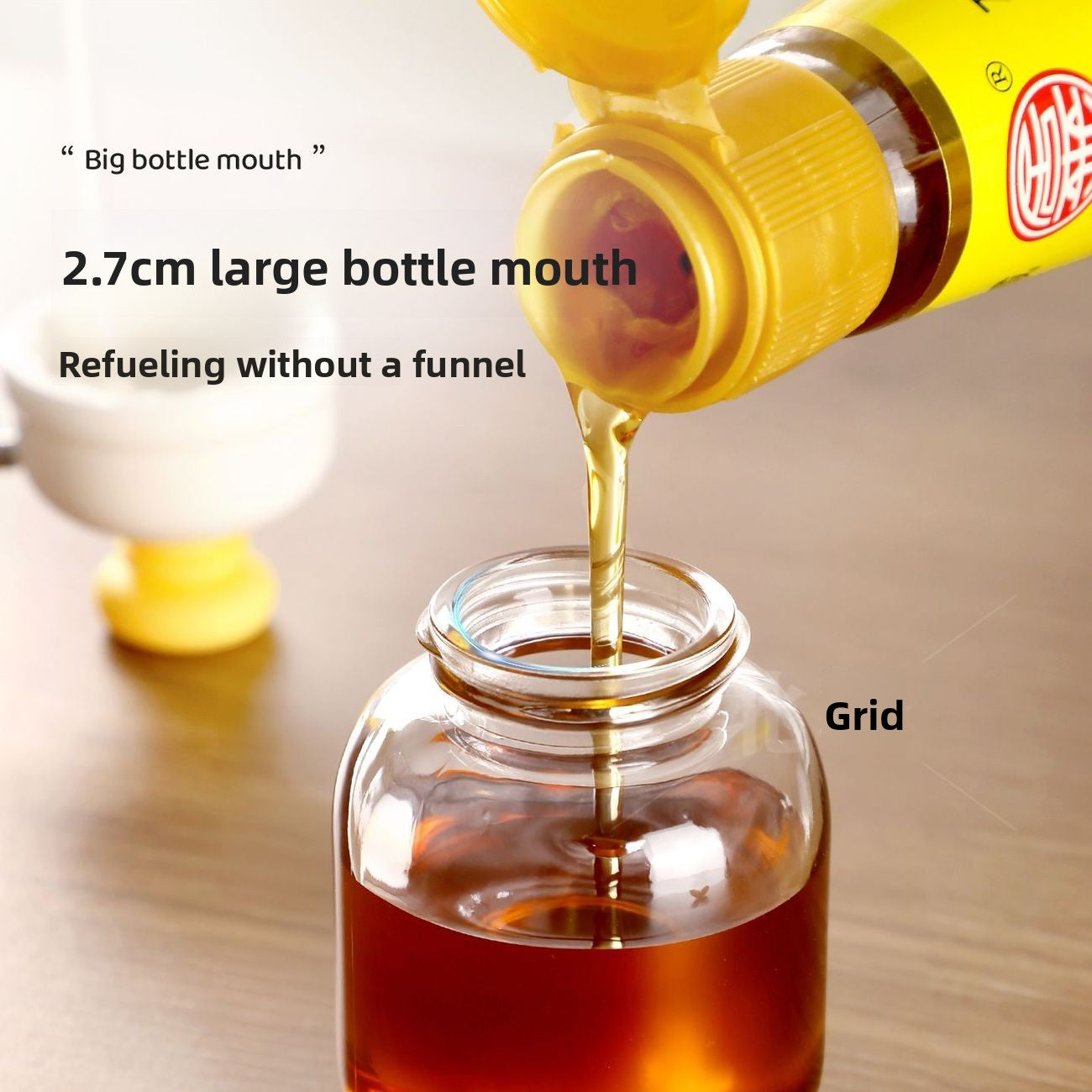 Mini Glass Condiment Dispenser Bottle