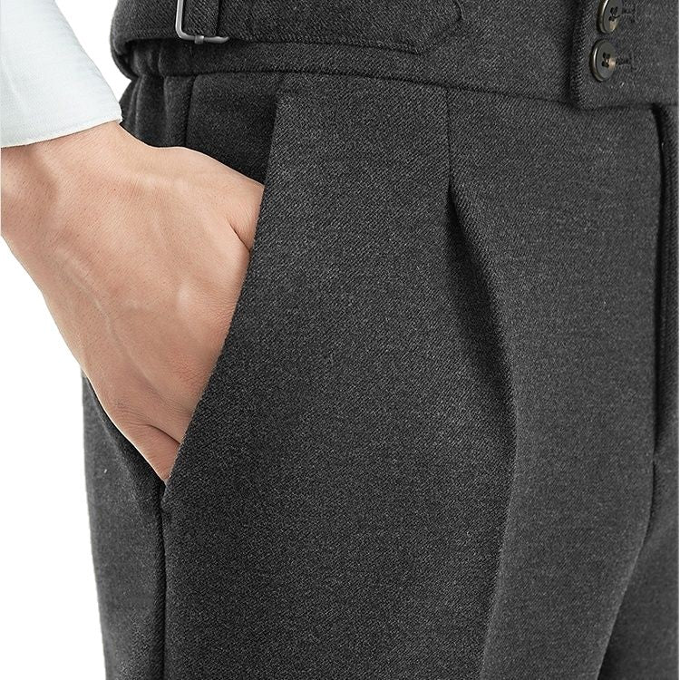 High Waist Wool Trousers