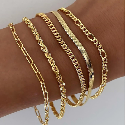 Irregular Punk Bracelet Set Wholesale