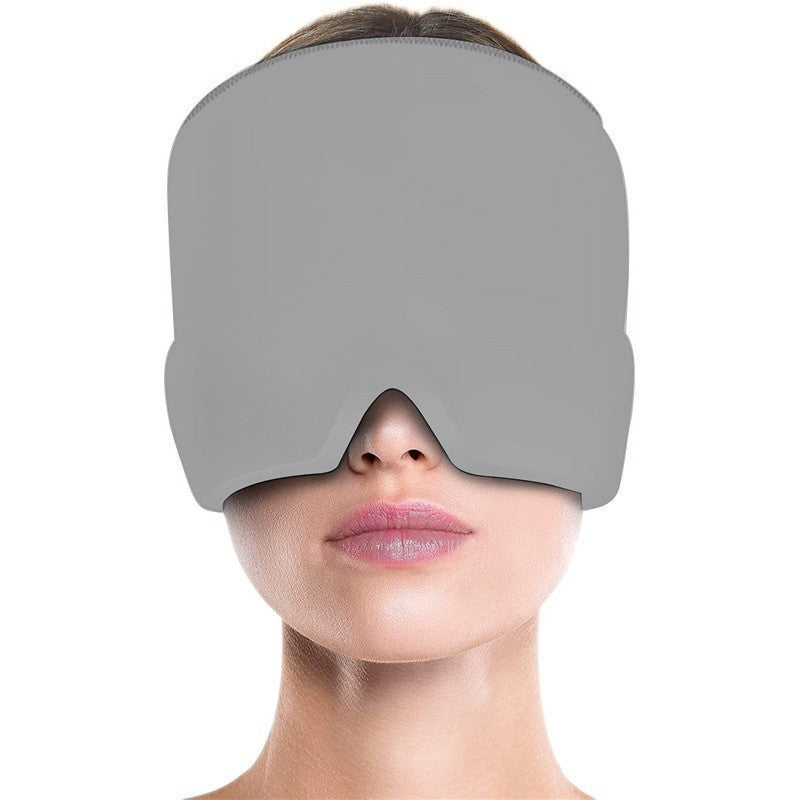 Facial cold-compress headgear
