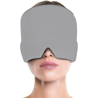 Facial cold-compress headgear