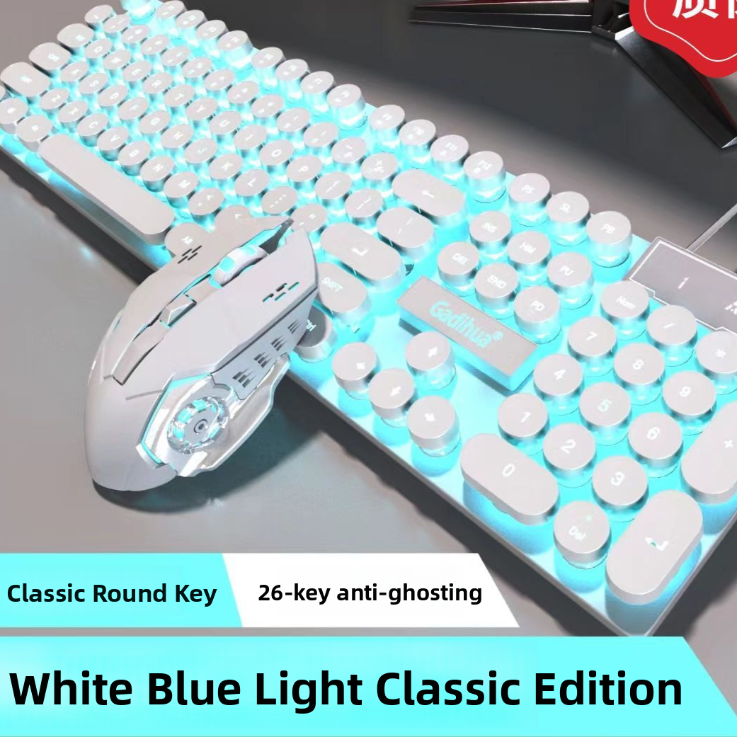 Mechanical Feel Gaming Keyboard and Mouse Set