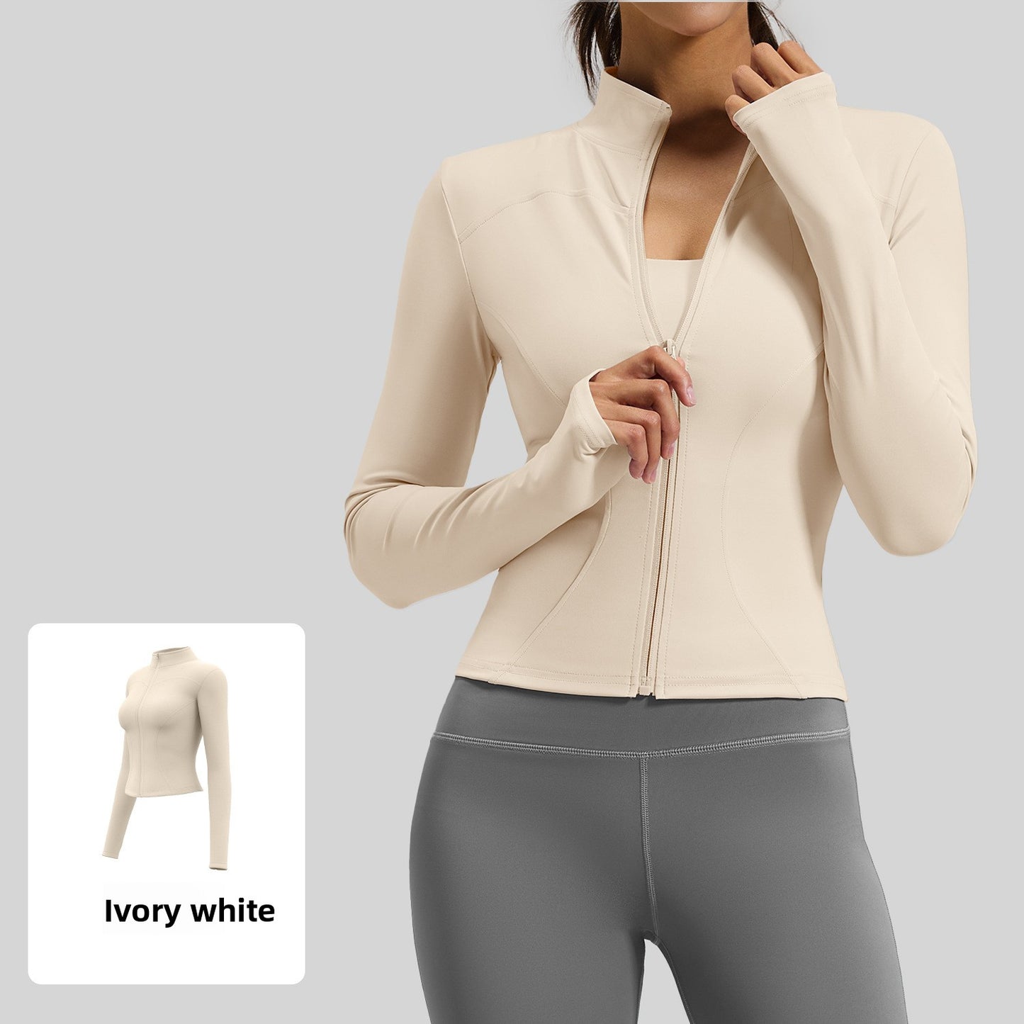 Women's fitted stretch yoga top