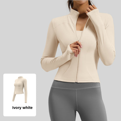 Women's fitted stretch yoga top