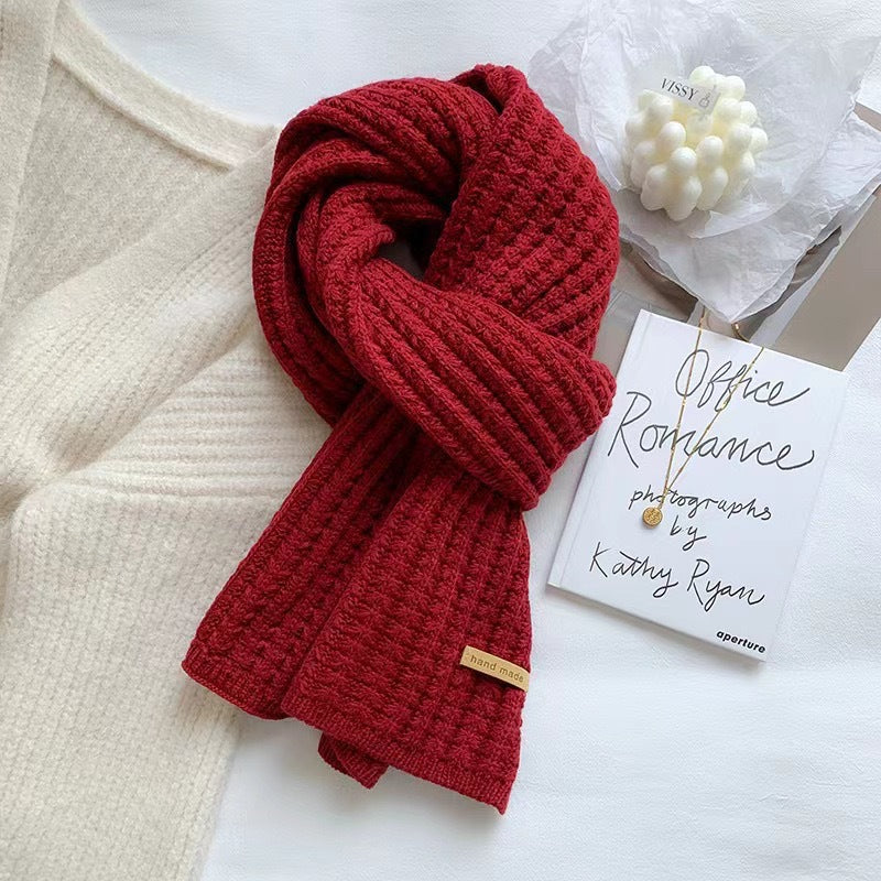 Korean Style Knitted Wool Scarf