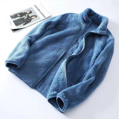 Double-Sided Plush Velvet Jacket