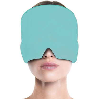 Facial cold-compress headgear