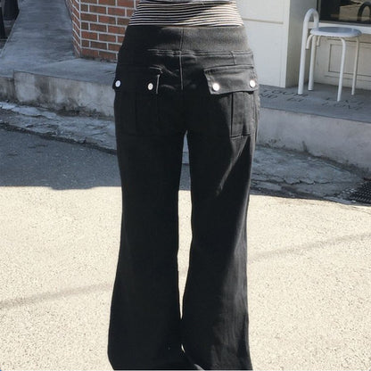 Women's High Waist Flared Denim Pants