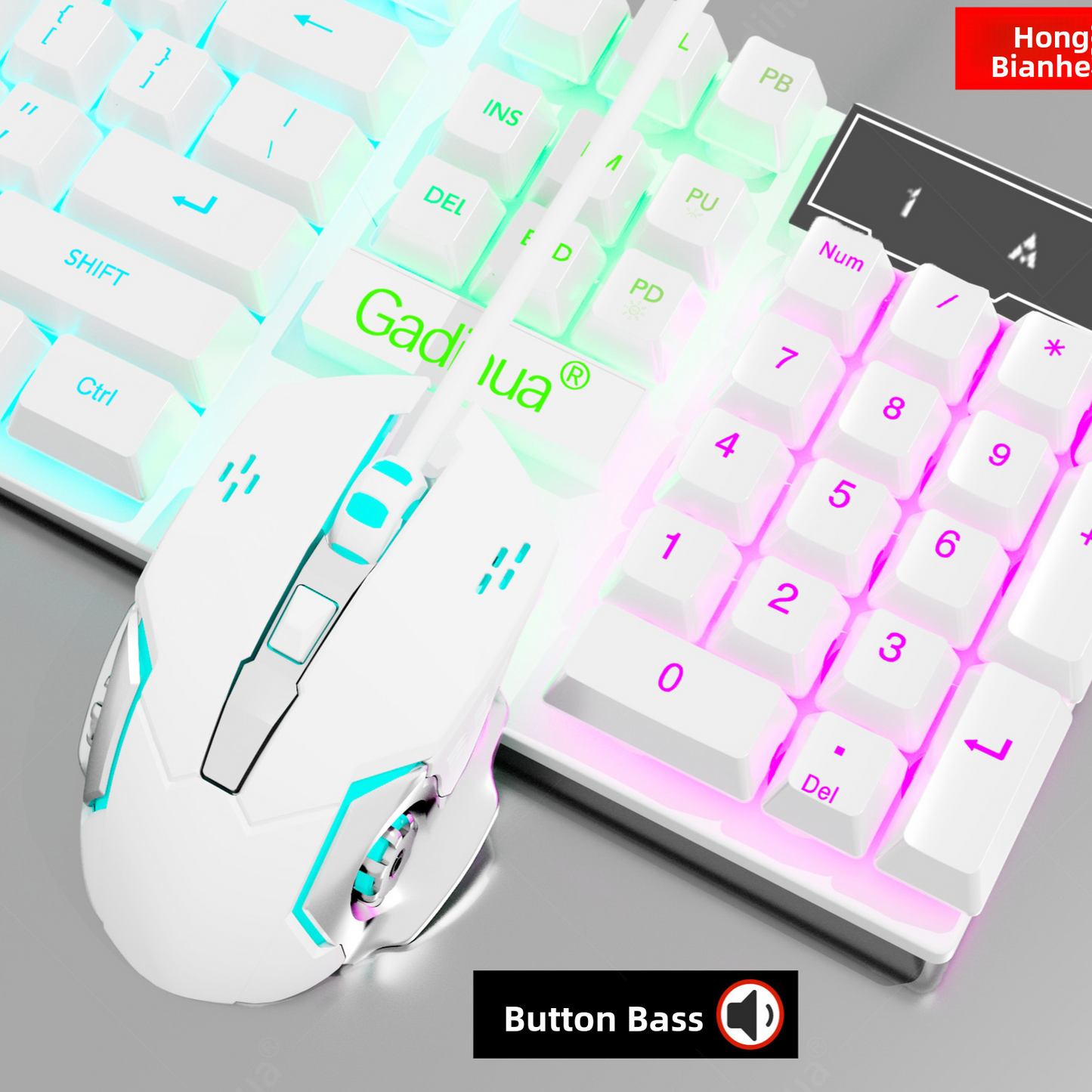 Mechanical Feel Gaming Keyboard and Mouse Set