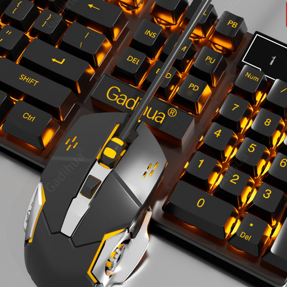 Mechanical Feel Gaming Keyboard and Mouse Set