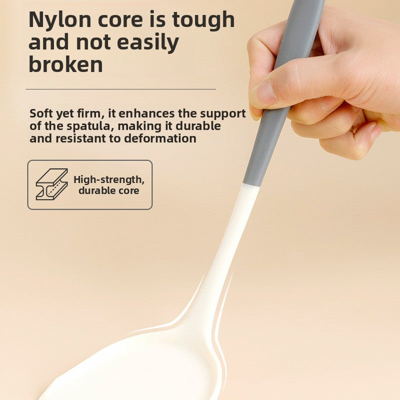 Household Food-Grade Gray-White Two-Color Silicone Spatula and Soup Spoon