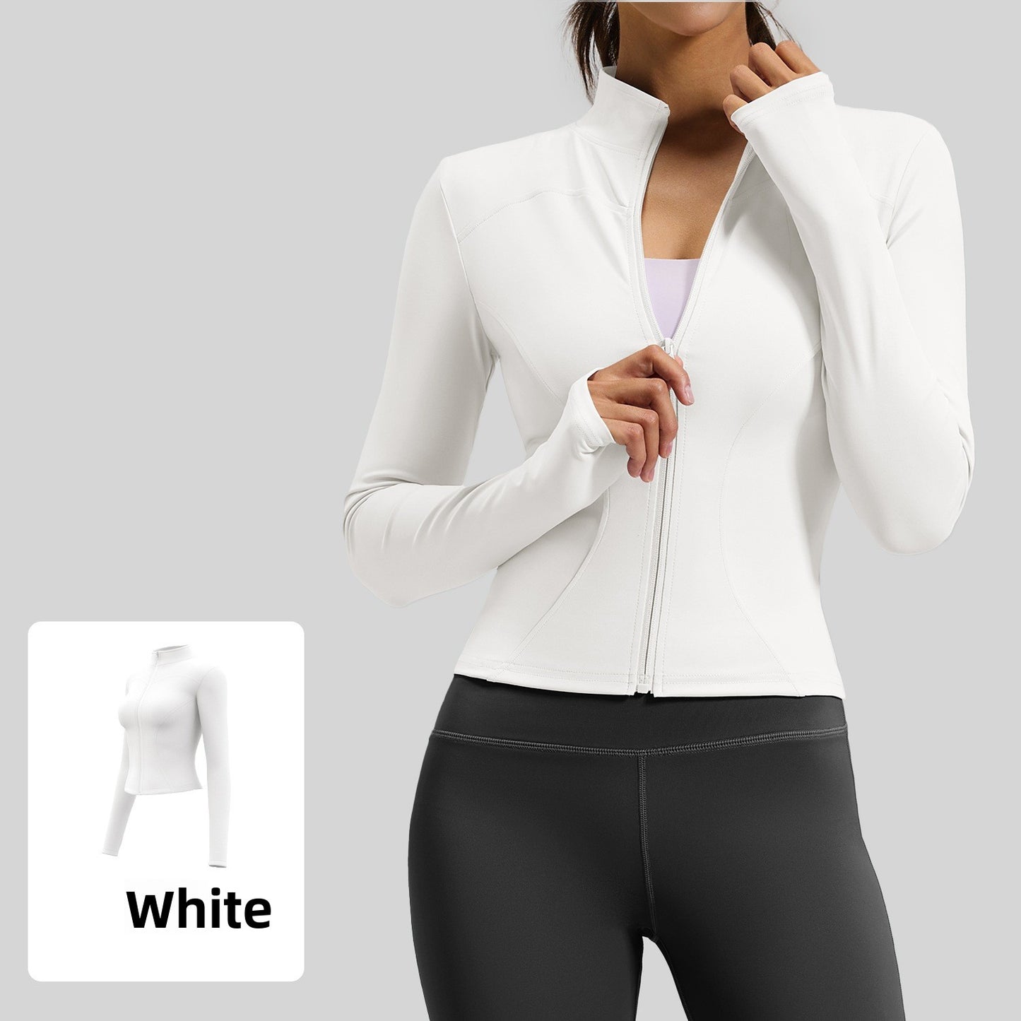 Women's fitted stretch yoga top