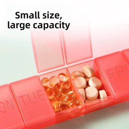 7 Compartment Portable Pill Organizer Box