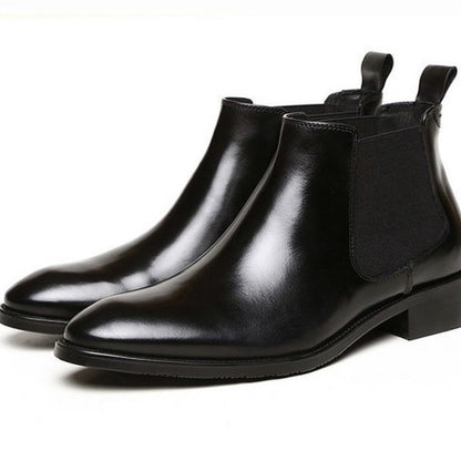 Mens Genuine Leather Chelsea Boots
