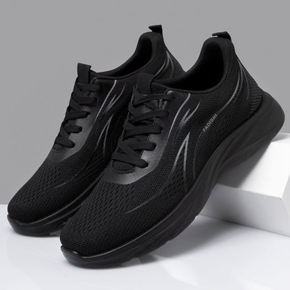 Mens Flyknit Mesh Breathable Casual Sneakers