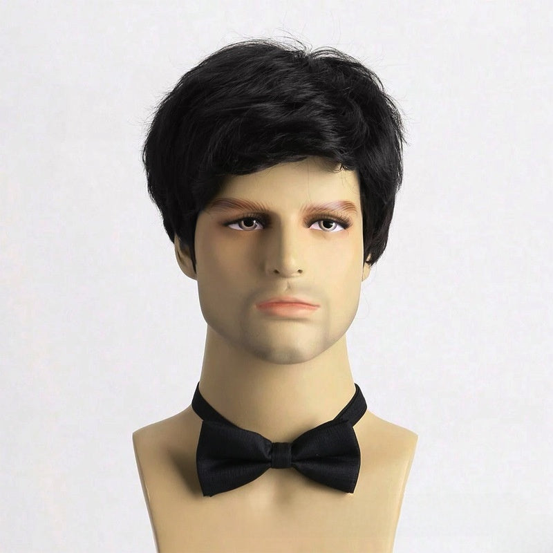 Men Short Curly Synthetic Wig