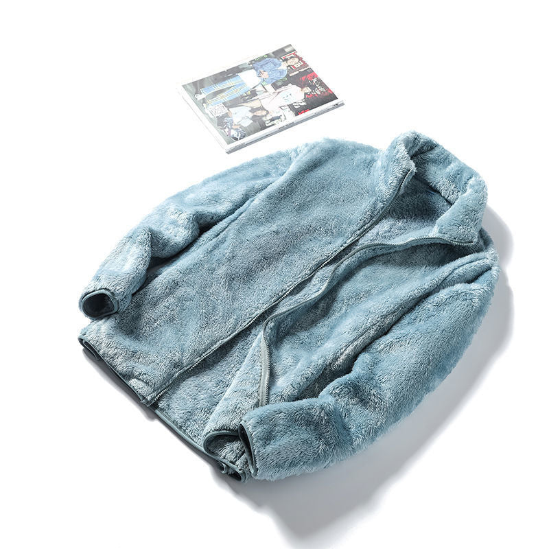 Double-Sided Plush Velvet Jacket