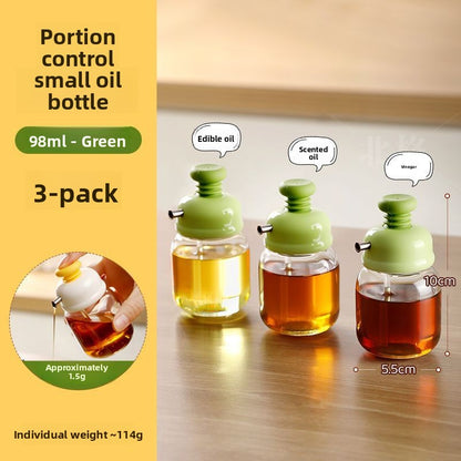Mini Glass Condiment Dispenser Bottle