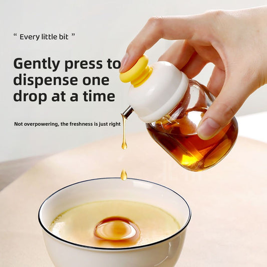 Mini Glass Condiment Dispenser Bottle