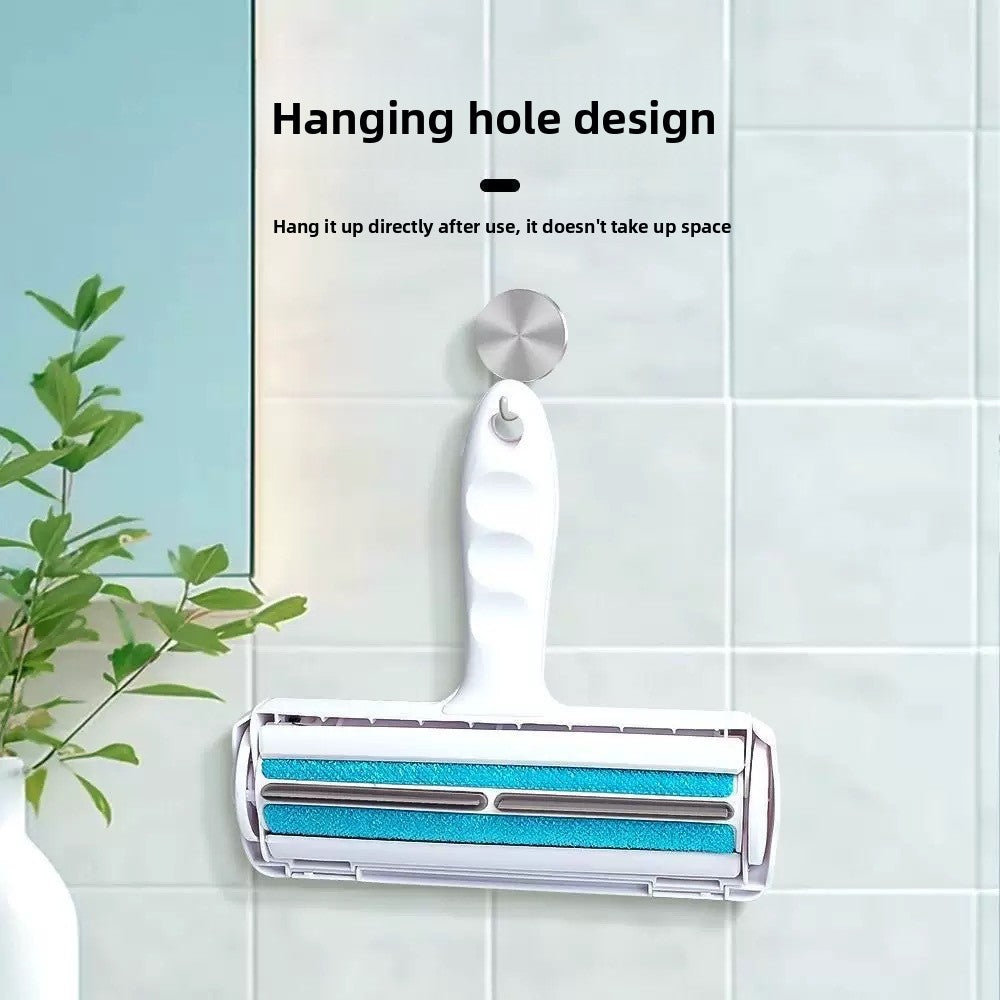 Roller lint remover brush