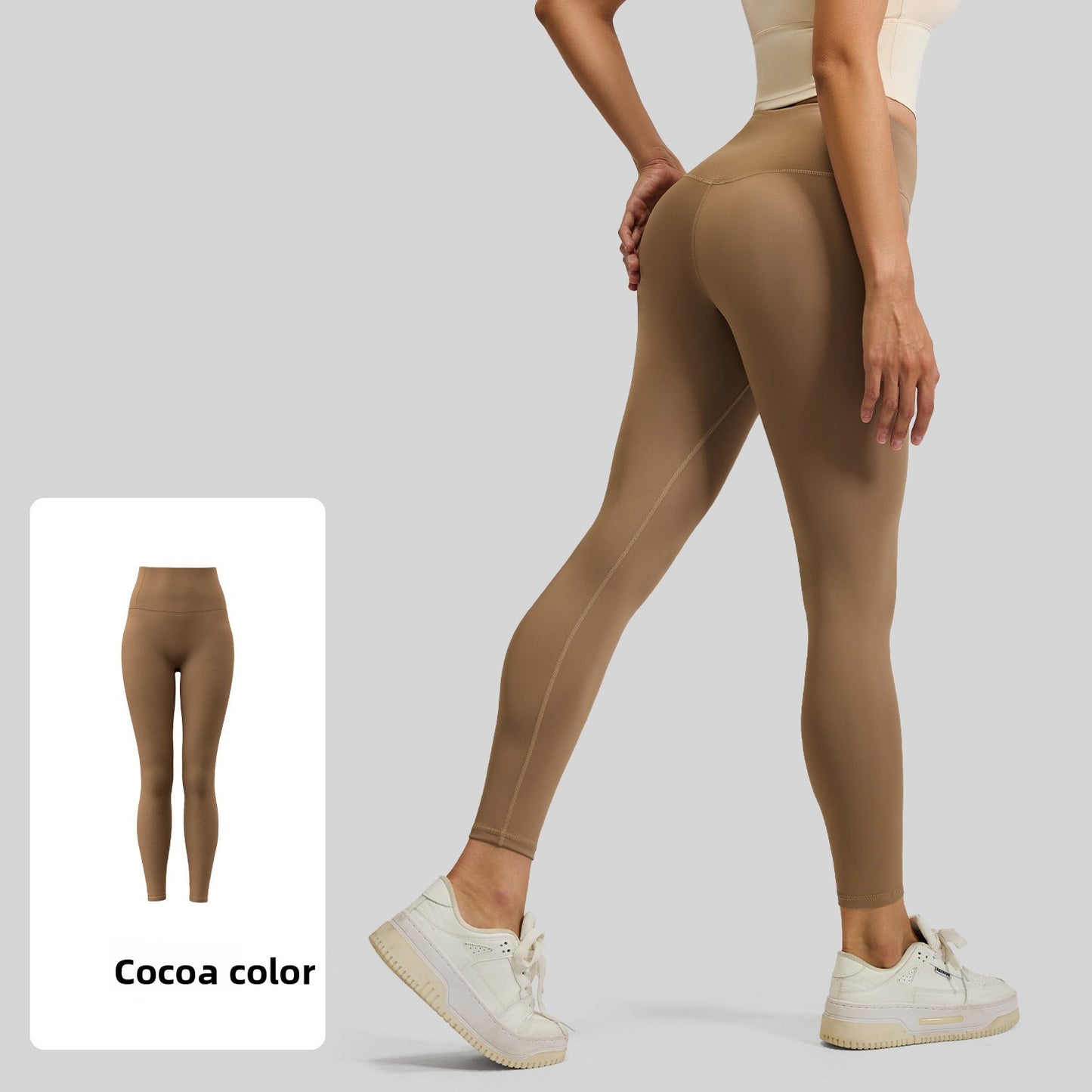 Seamless High Waist Yoga Pants with Peach Butt Enhancement