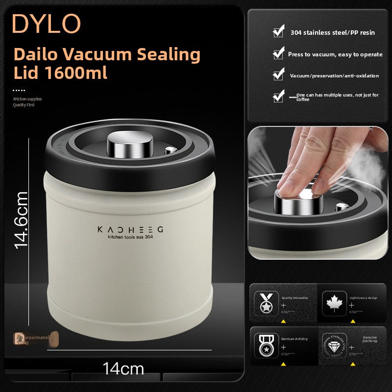 Stainless Steel Vacuum Sealed Storage Jar