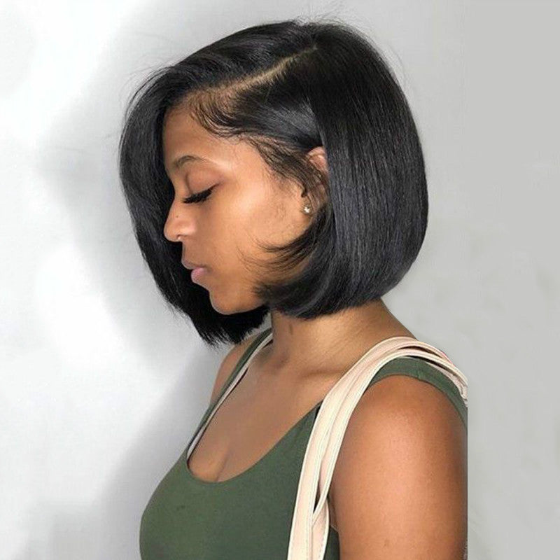 Short straight wig
