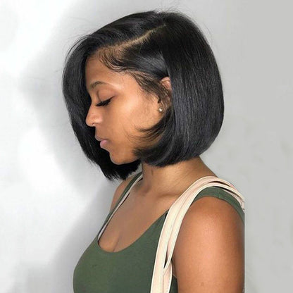Short straight wig