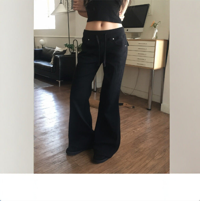 Women's High Waist Flared Denim Pants