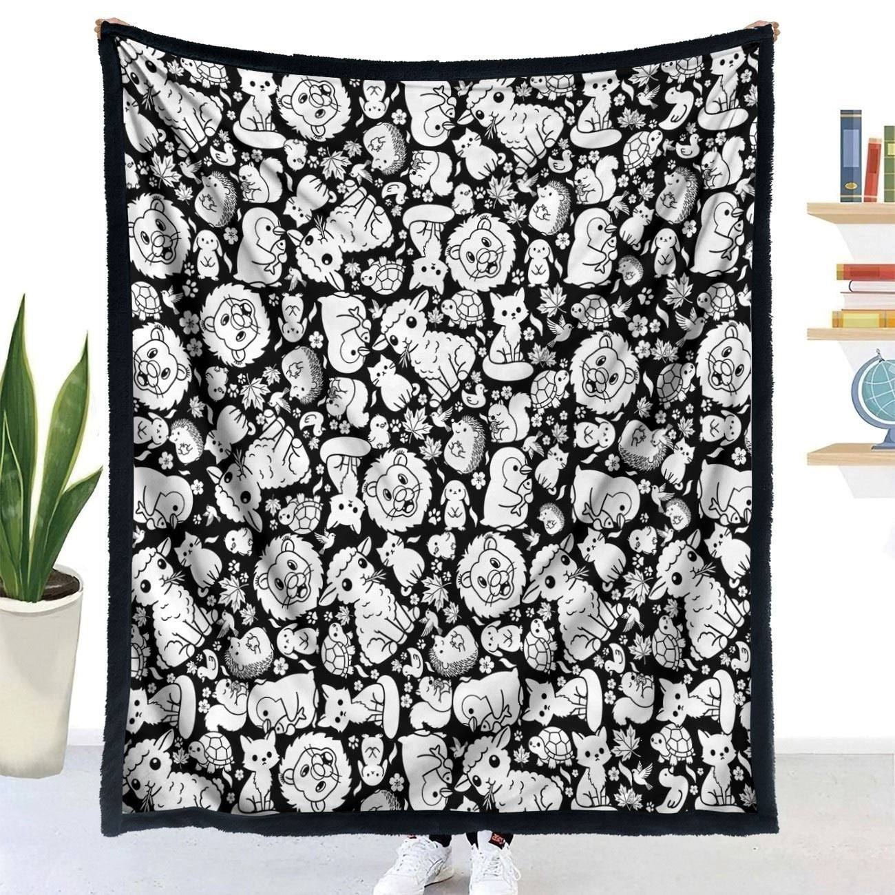 Handmade colored brush coloring mat