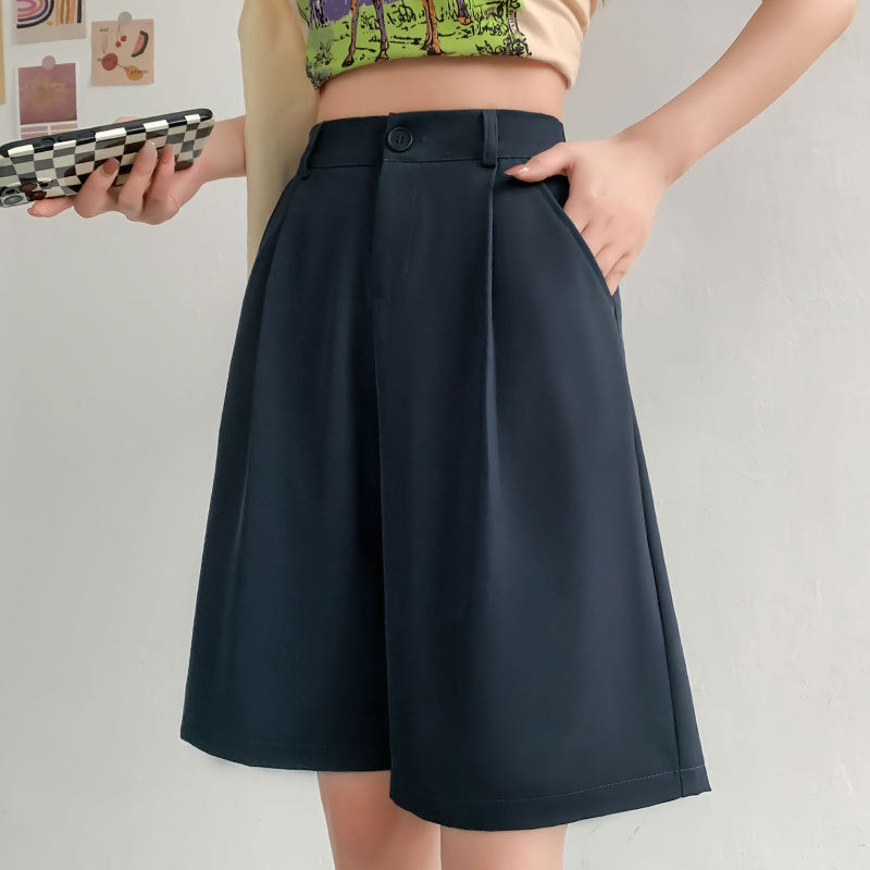 Casual Wide-Leg Shorts