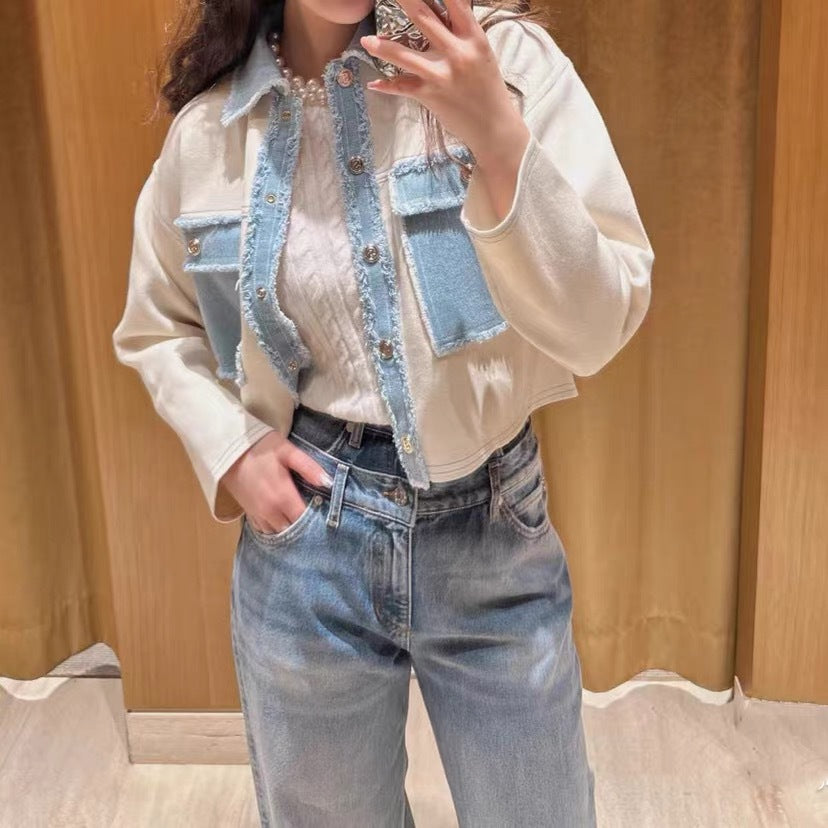 Knitted cardigan jacket