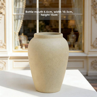Handmade Glazed Ceramic Vase for Home Decoration