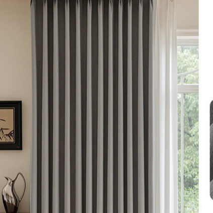Double Sided Blackout Chenille Curtains