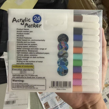 Handmade colored brush coloring mat