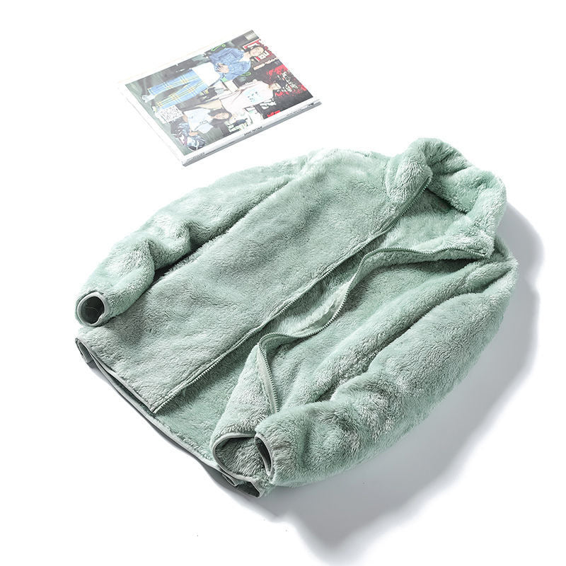 Double-Sided Plush Velvet Jacket