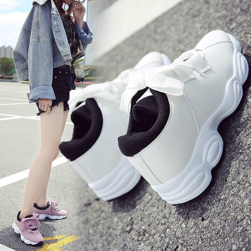 Women Casual Sports Shoes Thick Sole Running Sneakers