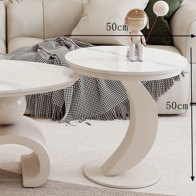 Italian Slate Oval Coffee Table Modern Home Furniture