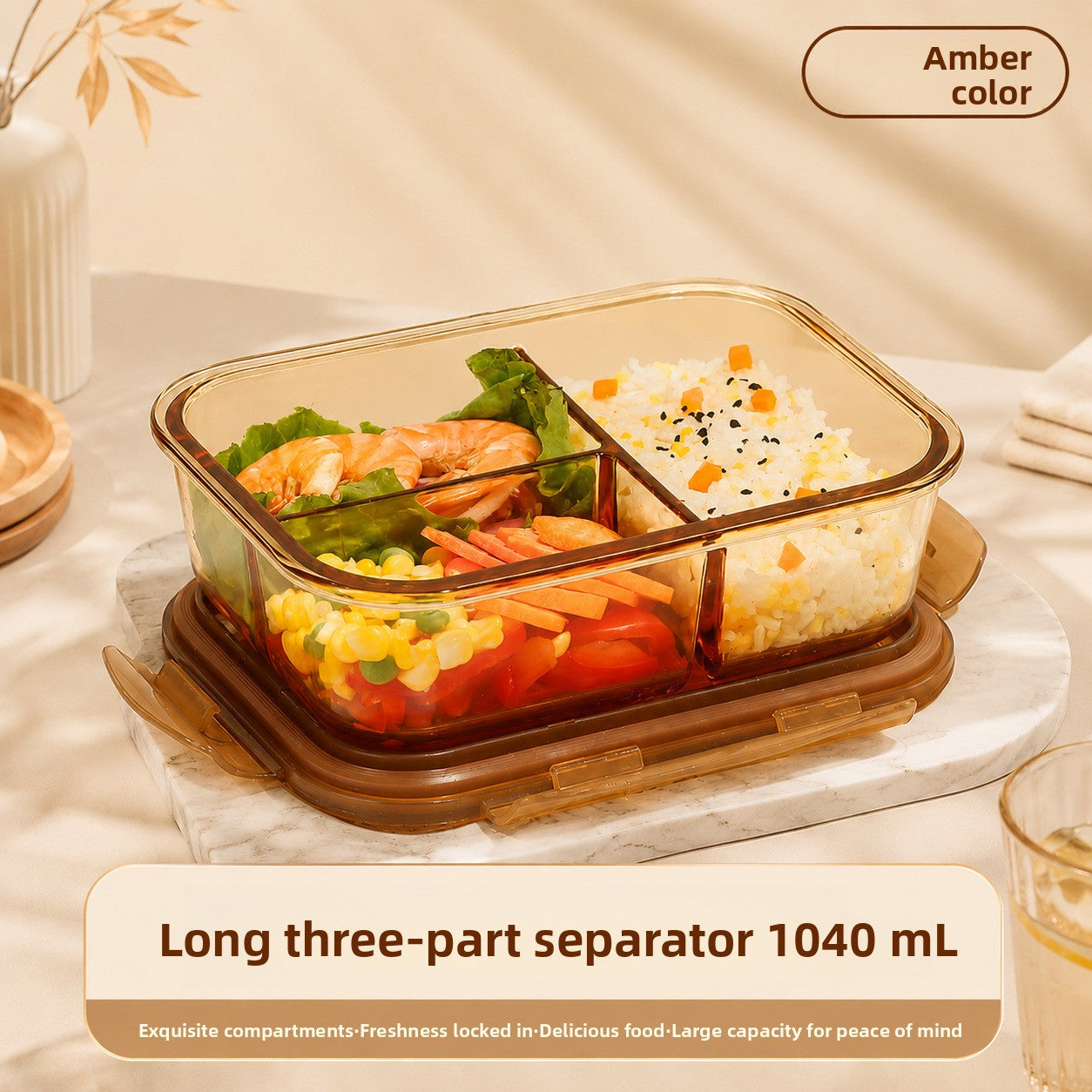 Microwave Safe Glass Lunch Container