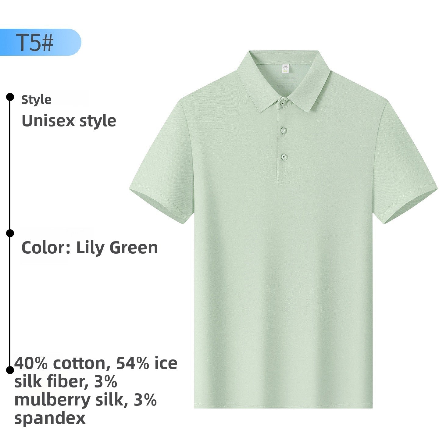 Mens Water-Gloss Polo Shirt