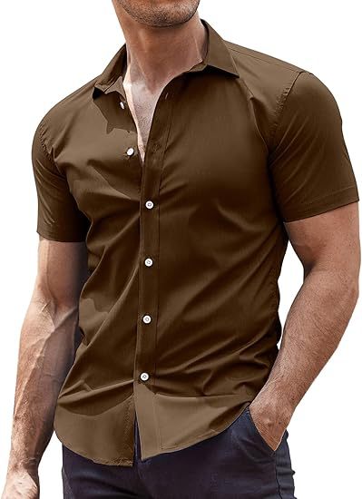 Casual men's simple shirt