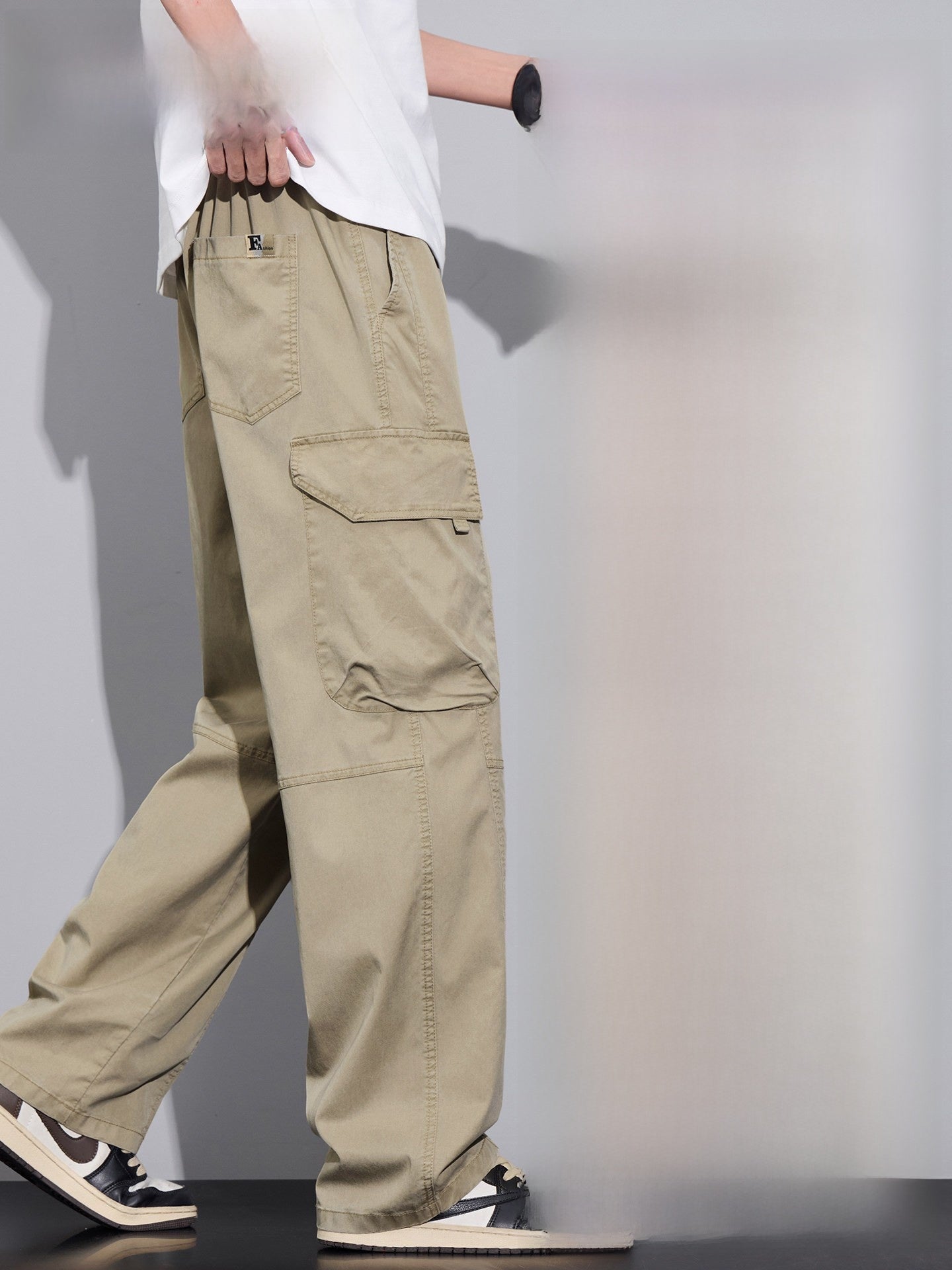 Summer Ice Silk Casual Cargo Pants for Men