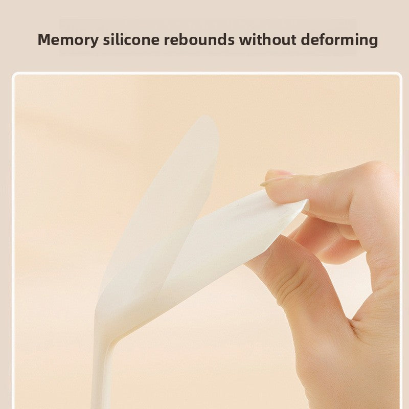 Household Food-Grade Gray-White Two-Color Silicone Spatula and Soup Spoon