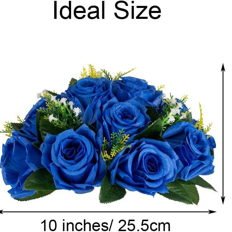 Simulated Rose Ball Decorative Floral Ornament