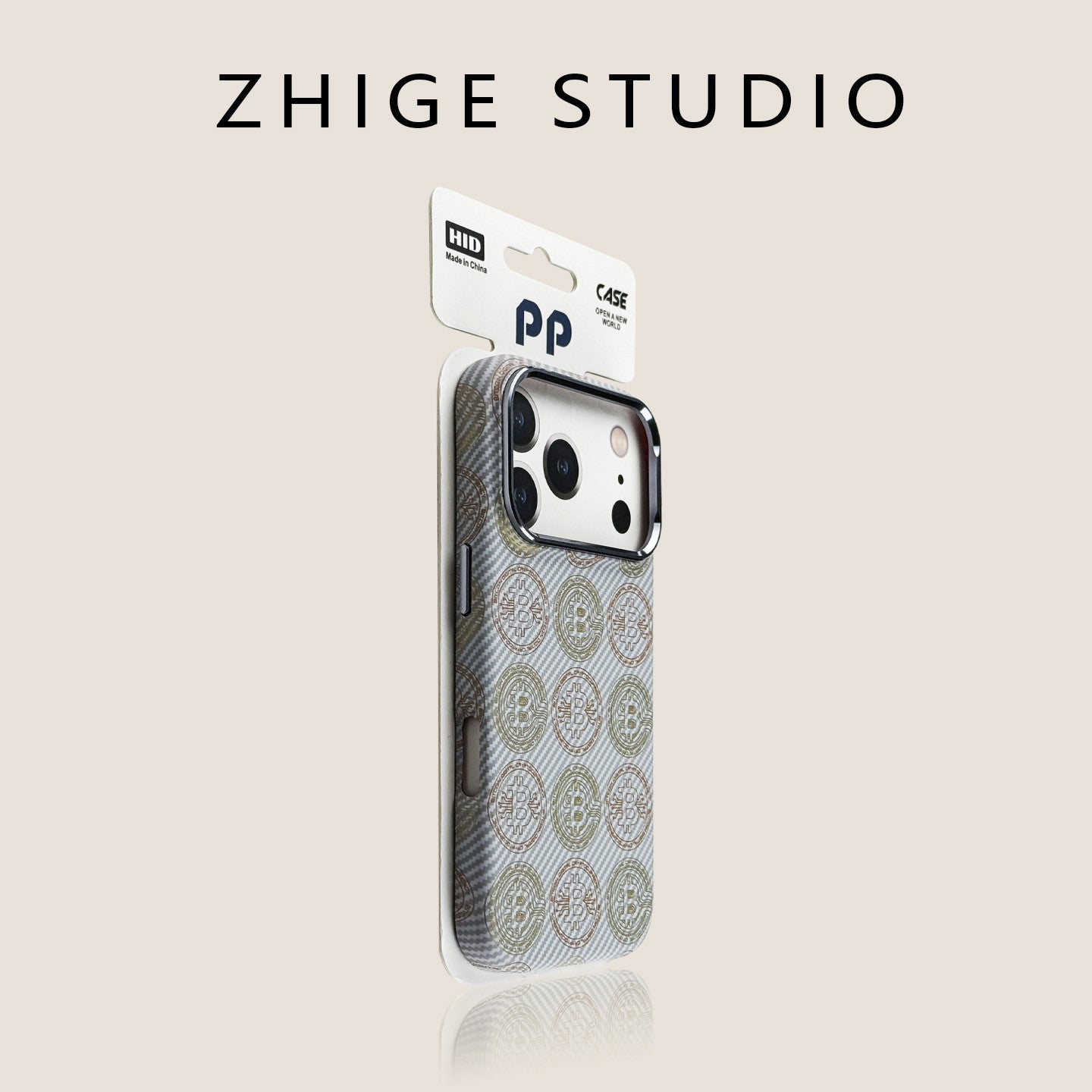 Magnetic Bitcoin Design Phone Case
