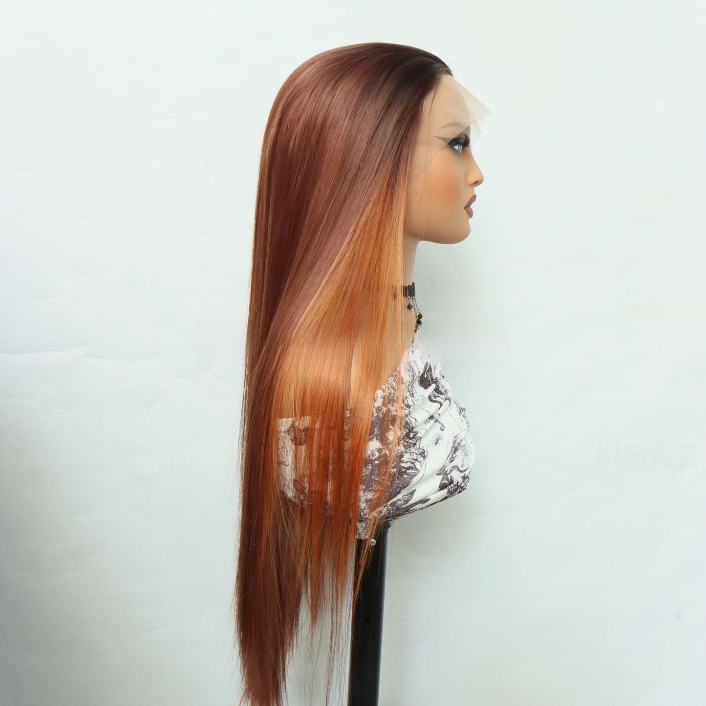 Brown Gradient Lace Front Synthetic Wig
