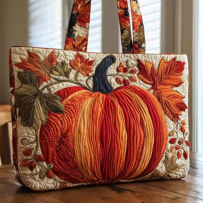 Handmade Embroidered Quilted Tote Bag with Jungle Animal and Book Patterns