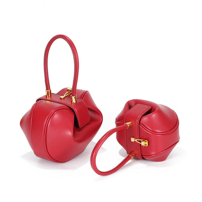 Women's Genuine Leather Dumpling Shoulder Bag