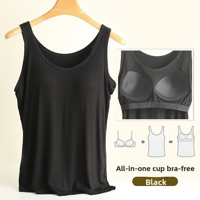 Camisole with built-in chest pads