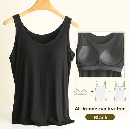 Camisole with built-in chest pads